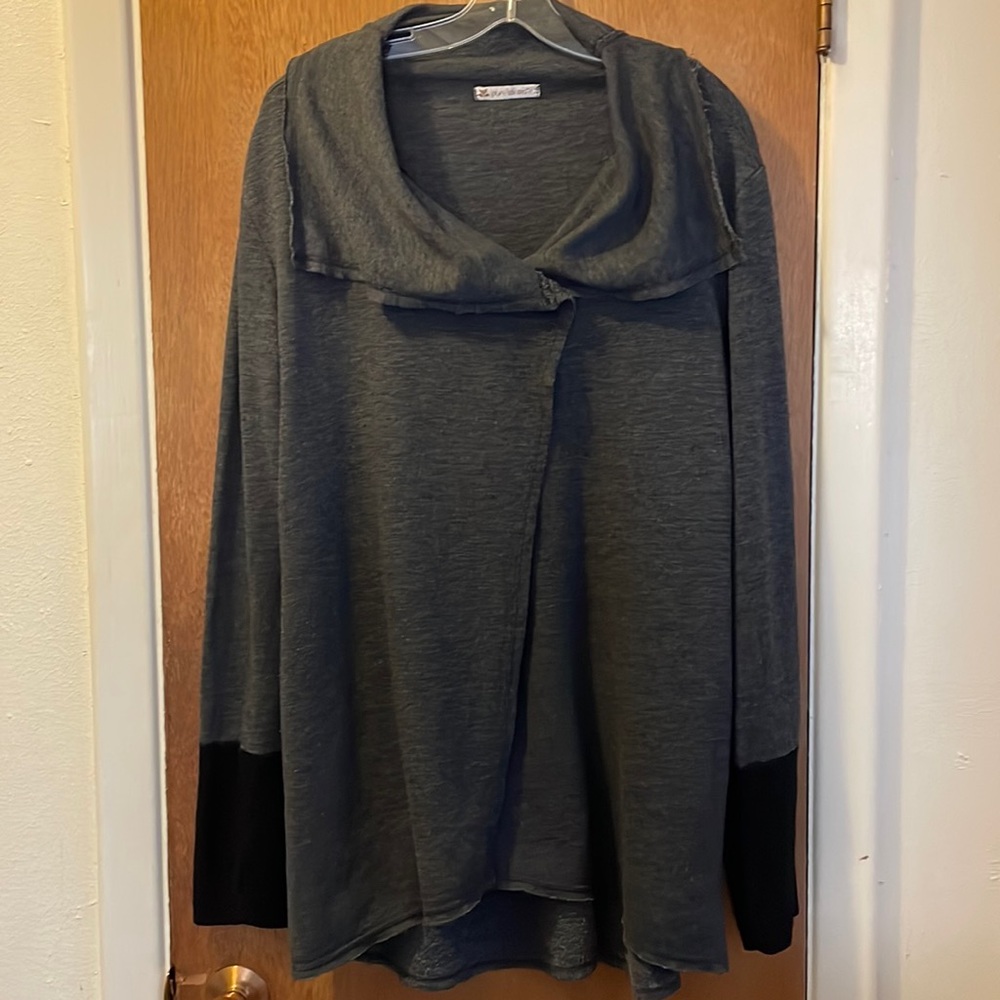 Pure Karma Sz L Cardigan With Pockets & Thumb Holes Boho